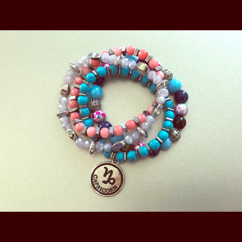 Capricorn-Stackable bracelets. Handmade!!